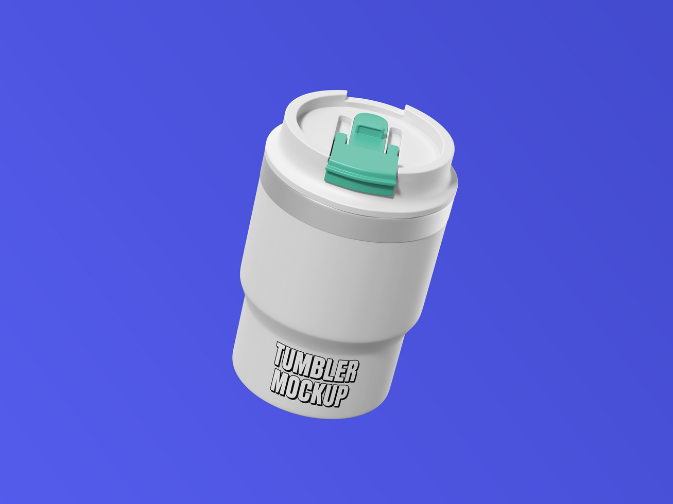 Floating Tumbler Mockup 3D Rendering psd