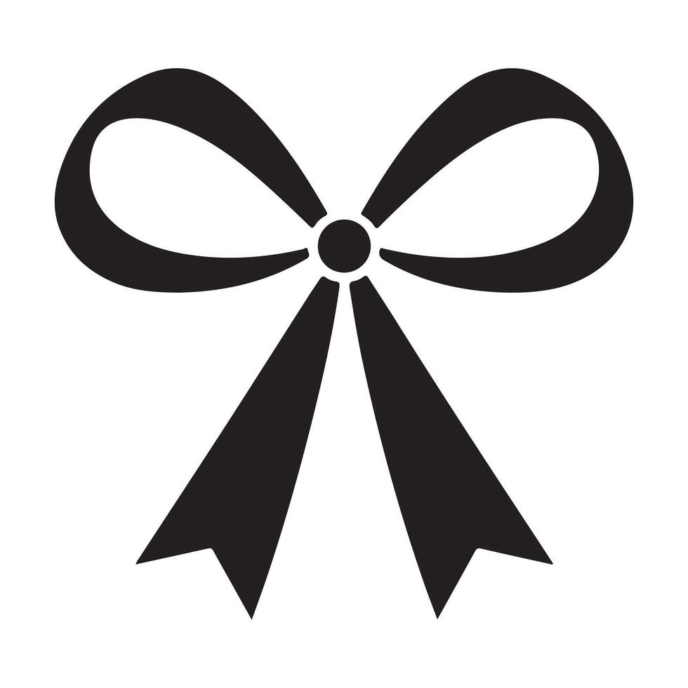 Classic Bow Tie Design. Simple Bow Isolated vector
