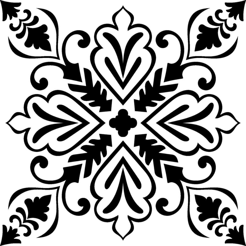 Decorative mandala bloom for pattern design and wallpaper aesthetics vector