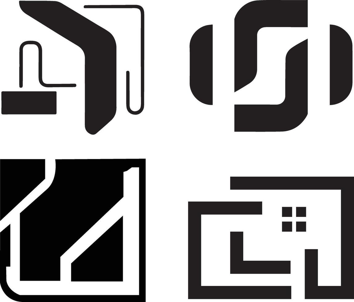 Abstract Geometric Shapes, Perfect for Modern Design Projects vector