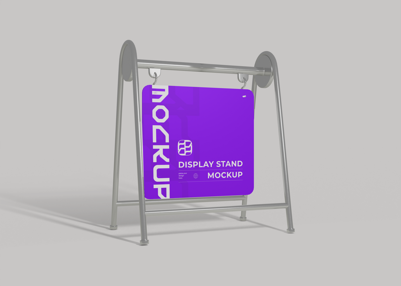 Display Stand Mockup for Culinary Branding psd