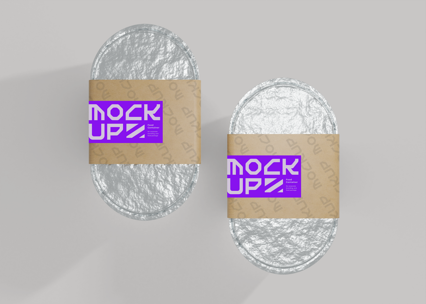 Food Container Mockup for Label Design psd