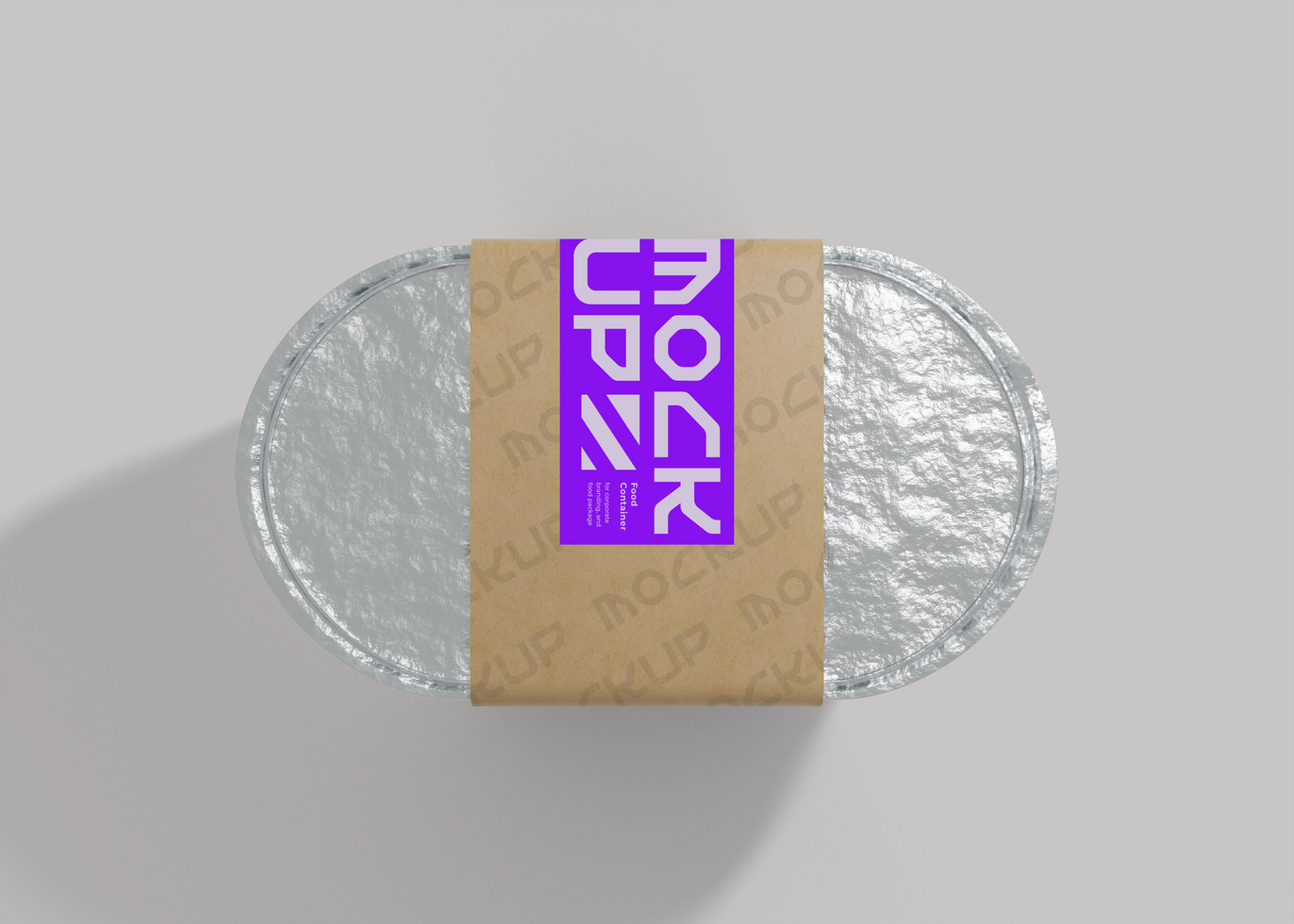 Food Container Mockup for Clean Label Design psd