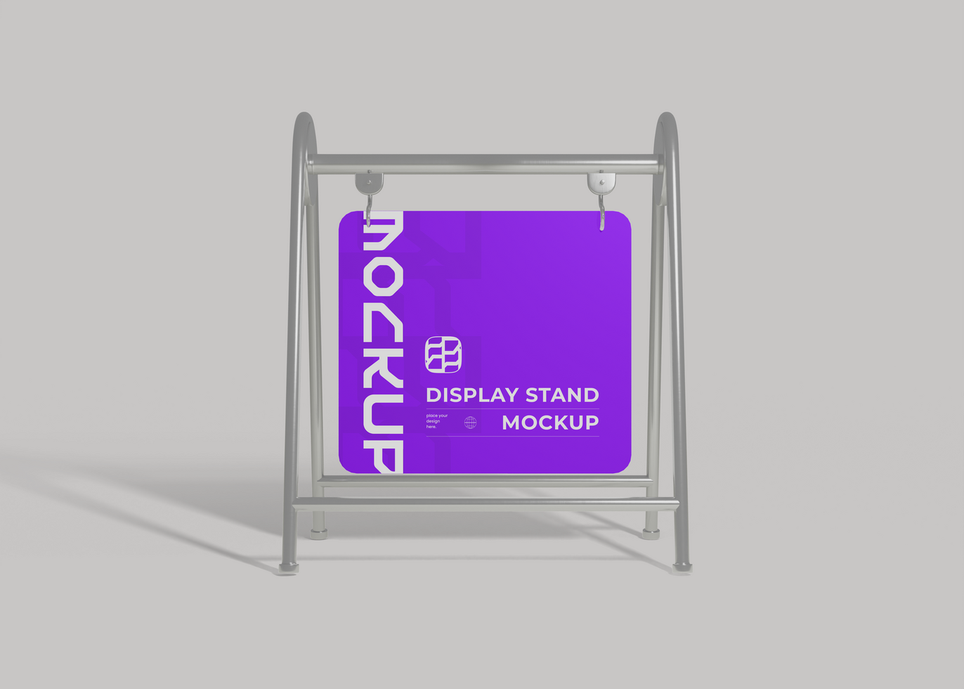 Poster Display Stand Mockup psd