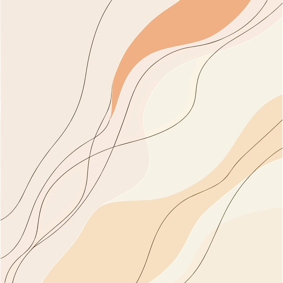 Minimal lines and shapes background vector