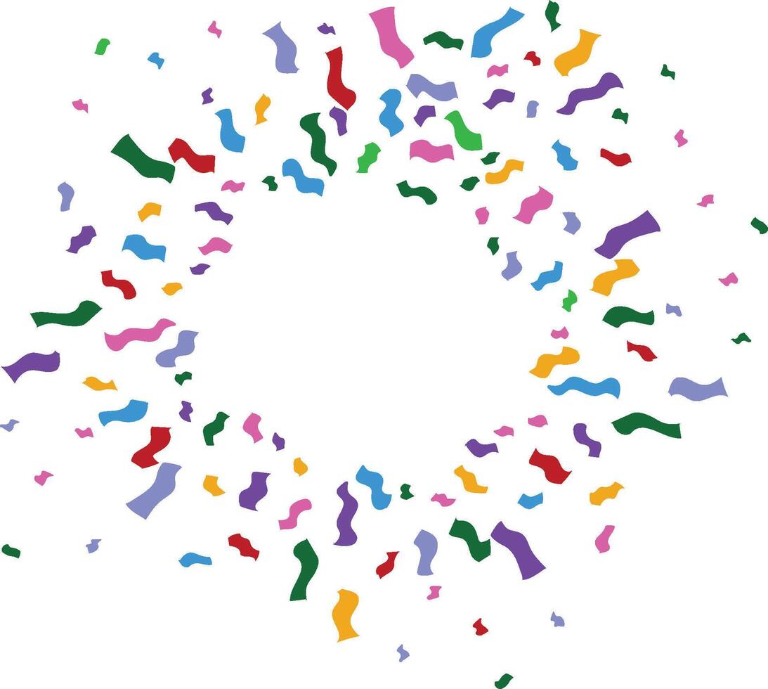 Creative Colorful Confetti vector
