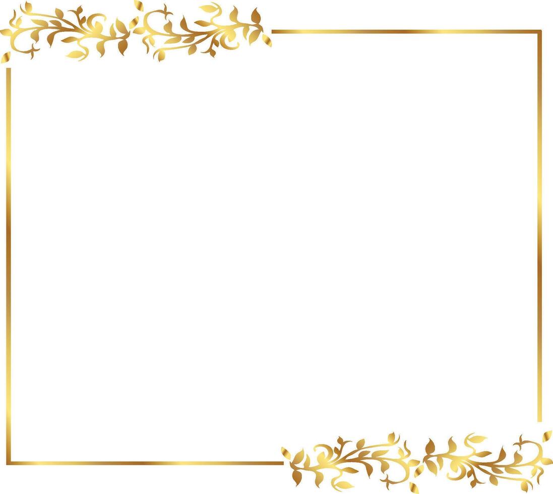 Gold Border Boder Dash Warm vector