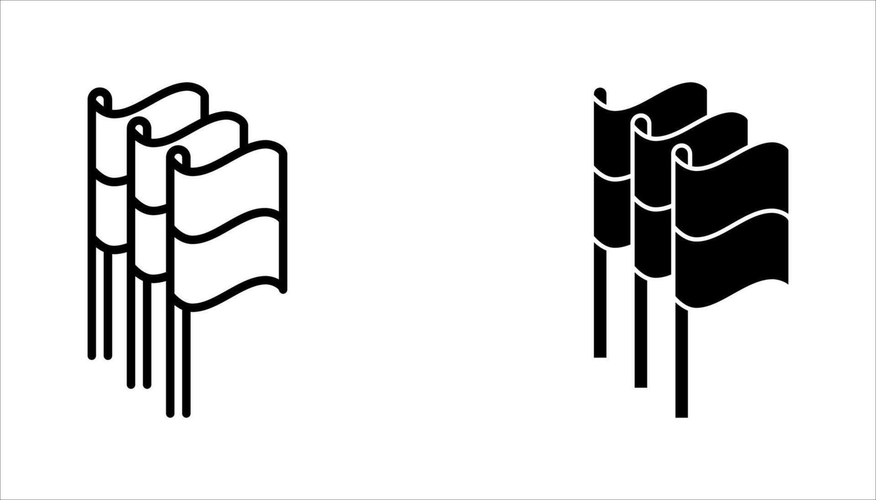 Simple Set of Flag Icon set,. vector