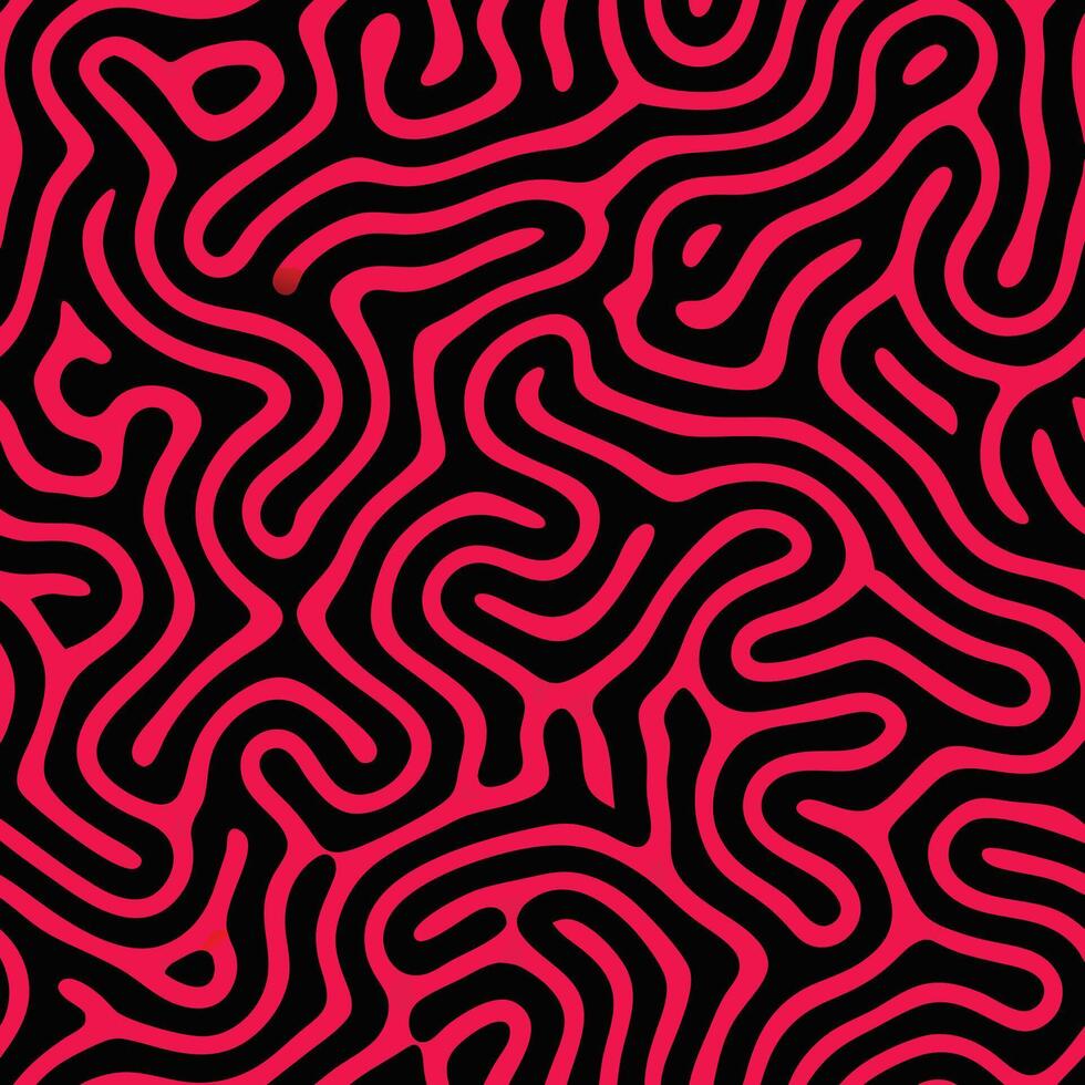 Stylish abstract red design featuring fluid curves and waves vector