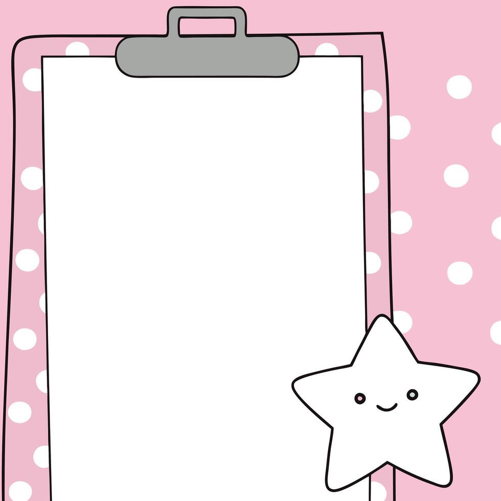 Funny cute happy clip board characters bundle set. vector