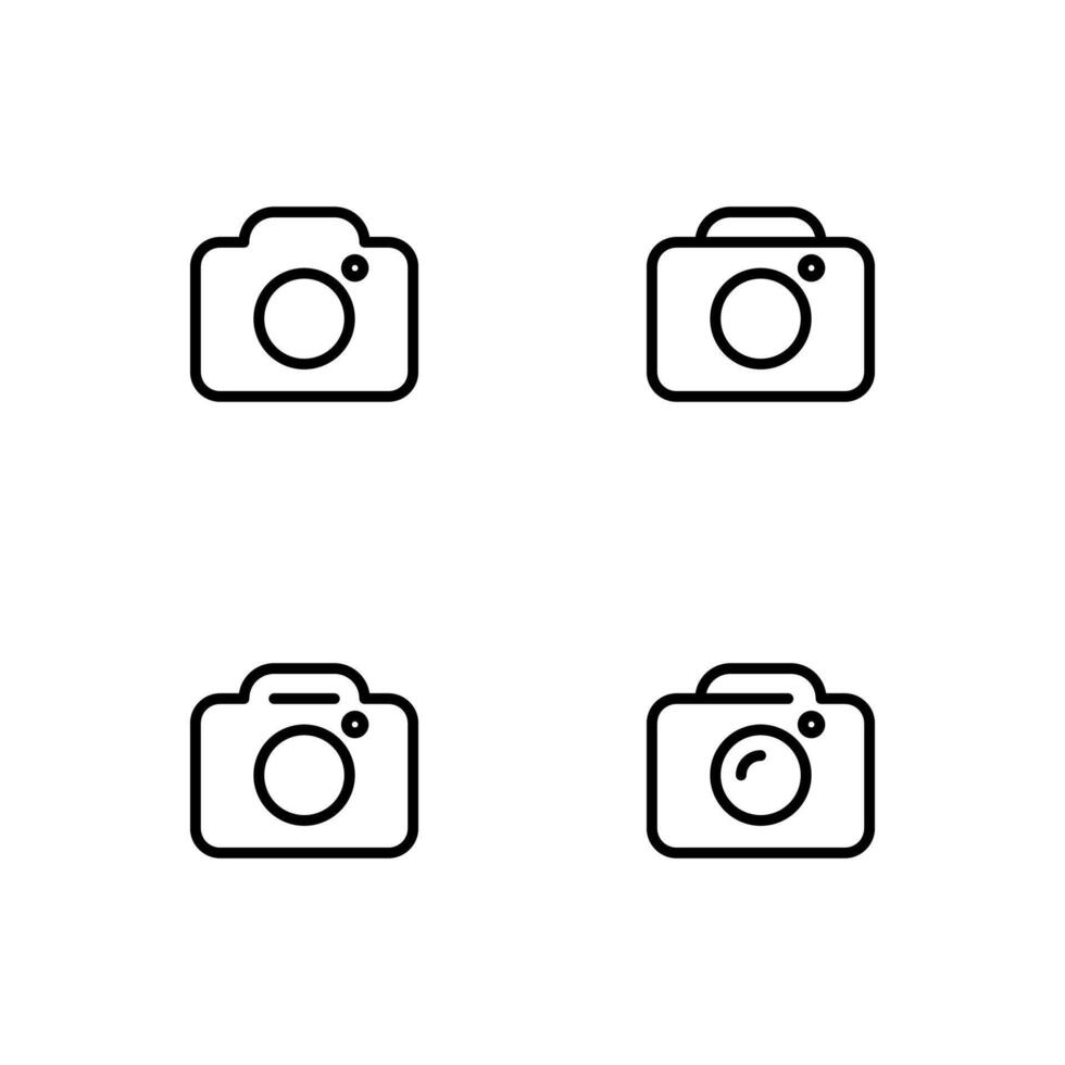 Photo camera icon . Camera icon set. Picture icon set. vector