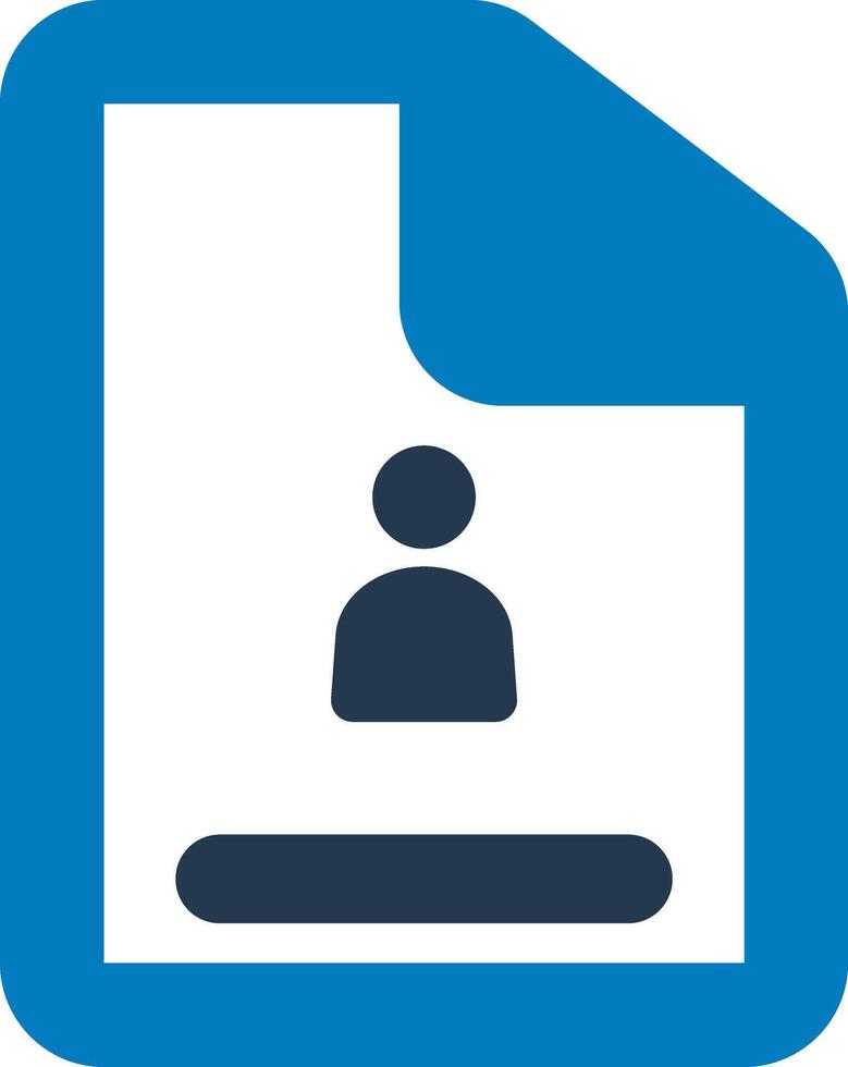 Portfolio resume icon vector