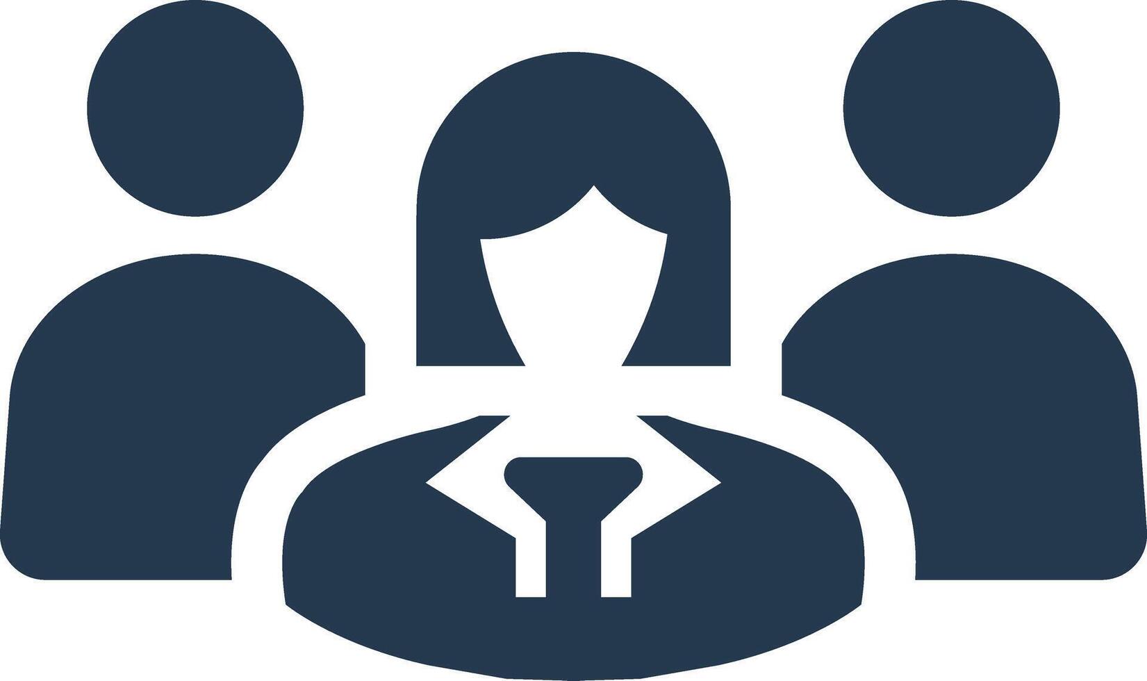 Leader team, icon vector