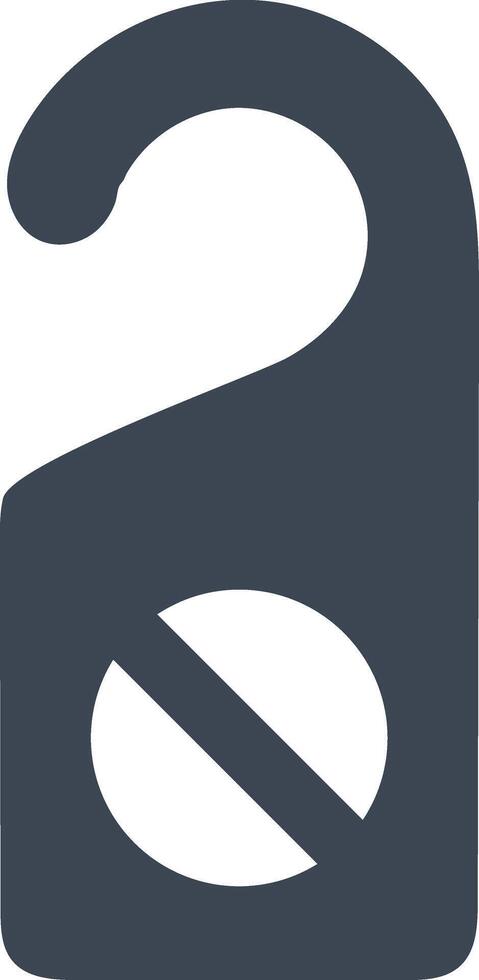 Door privacy icon vector