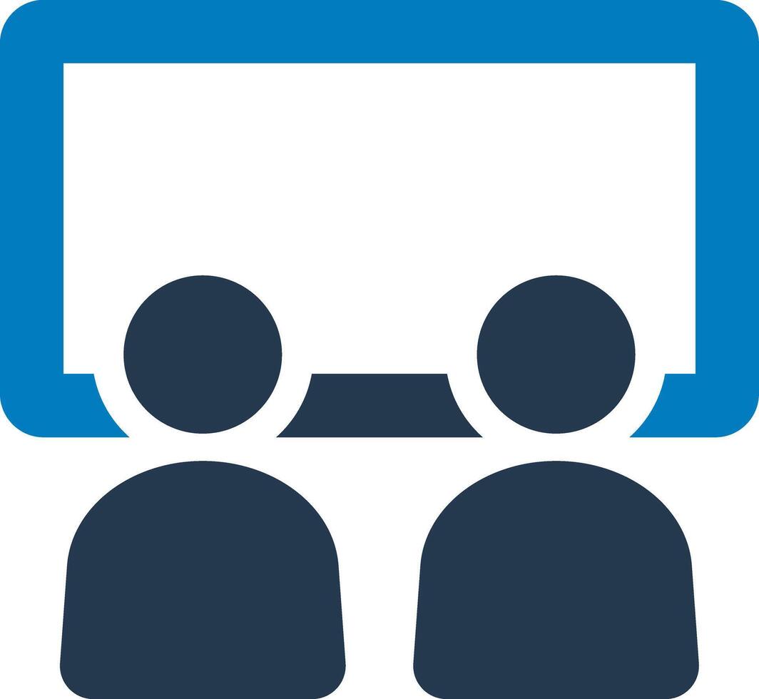 Business presentation icon vector