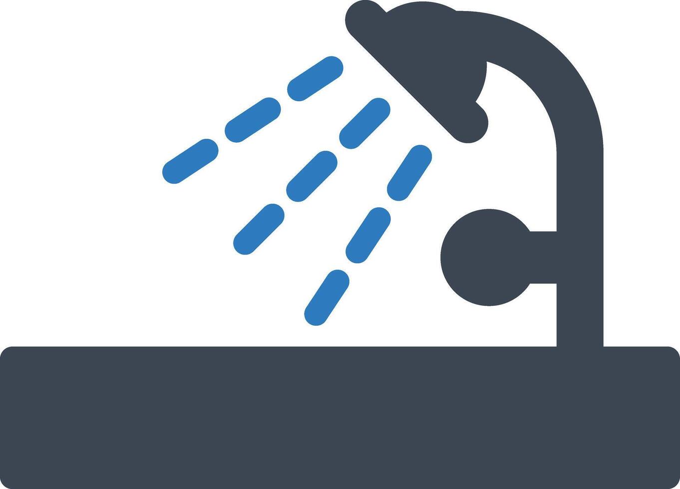 Bath shower icon vector