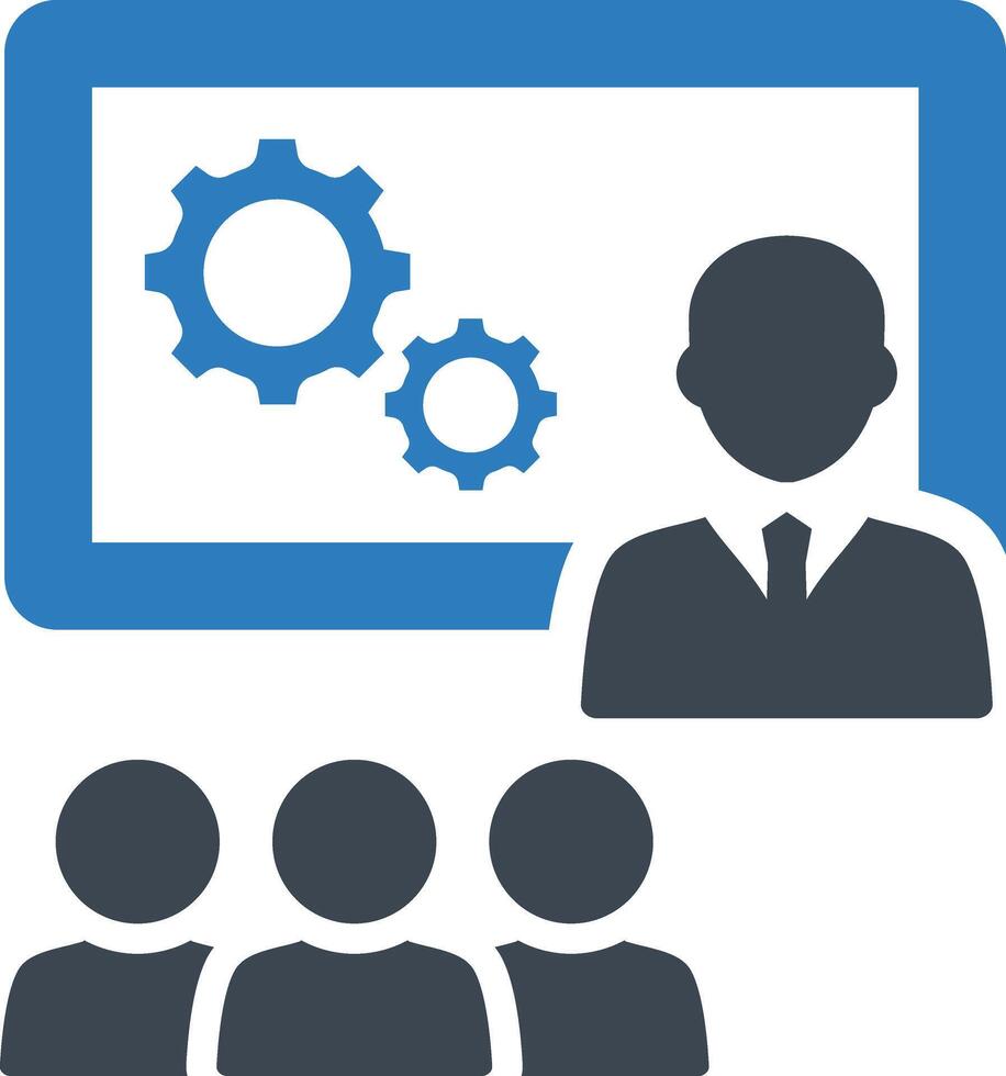 Man presentation icon vector