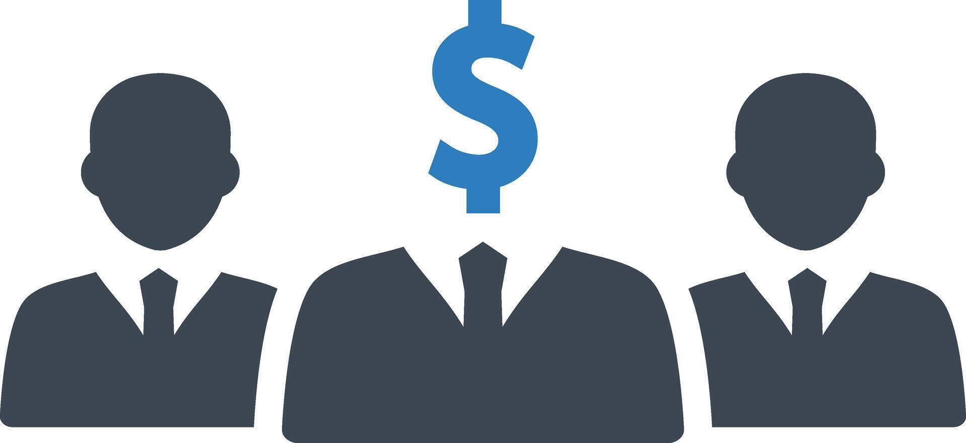 Business investor icon vector