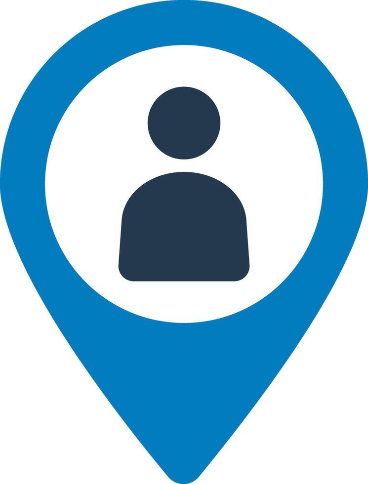 Location man icon vector
