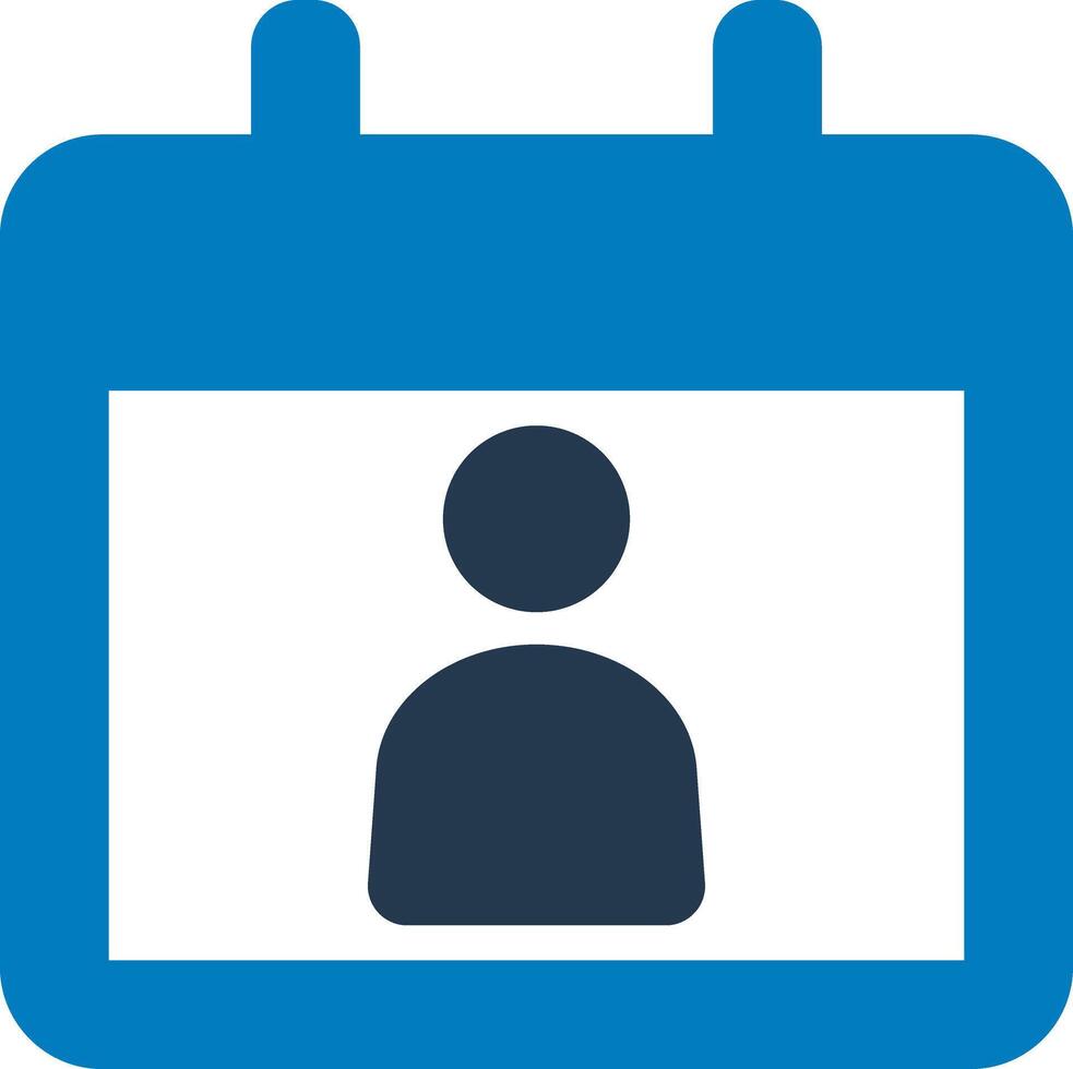 User calendar icon vector