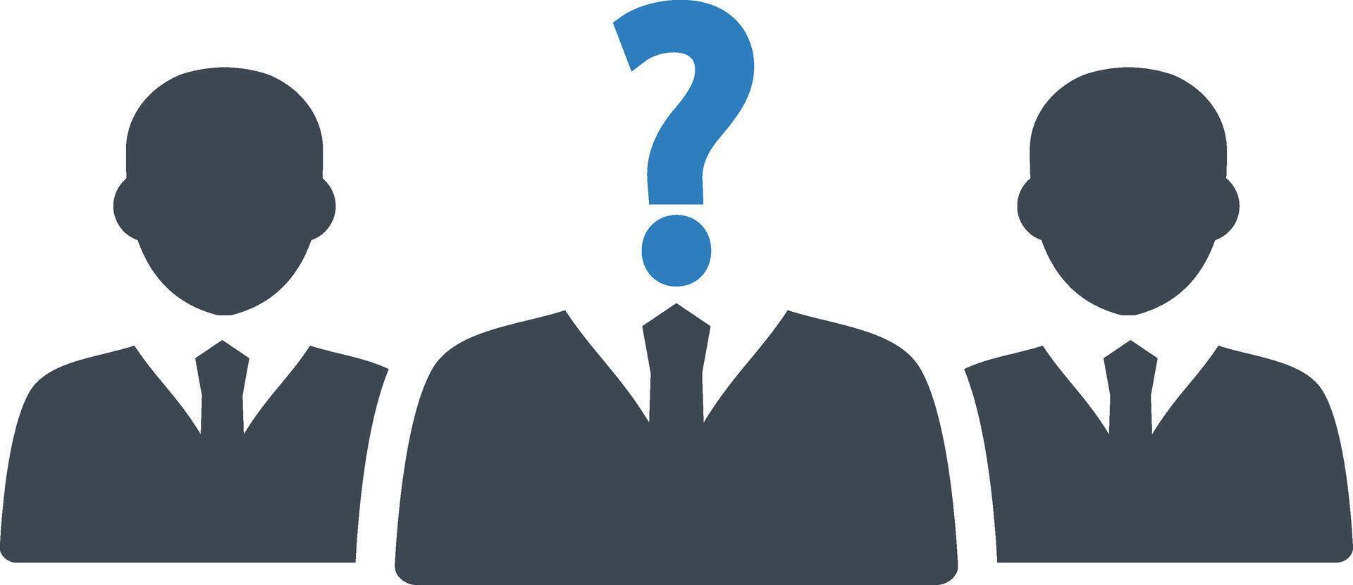 Business think icon vector