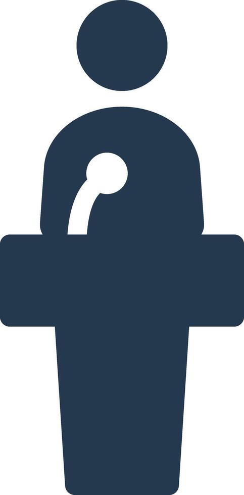 Presentation speech icon vector