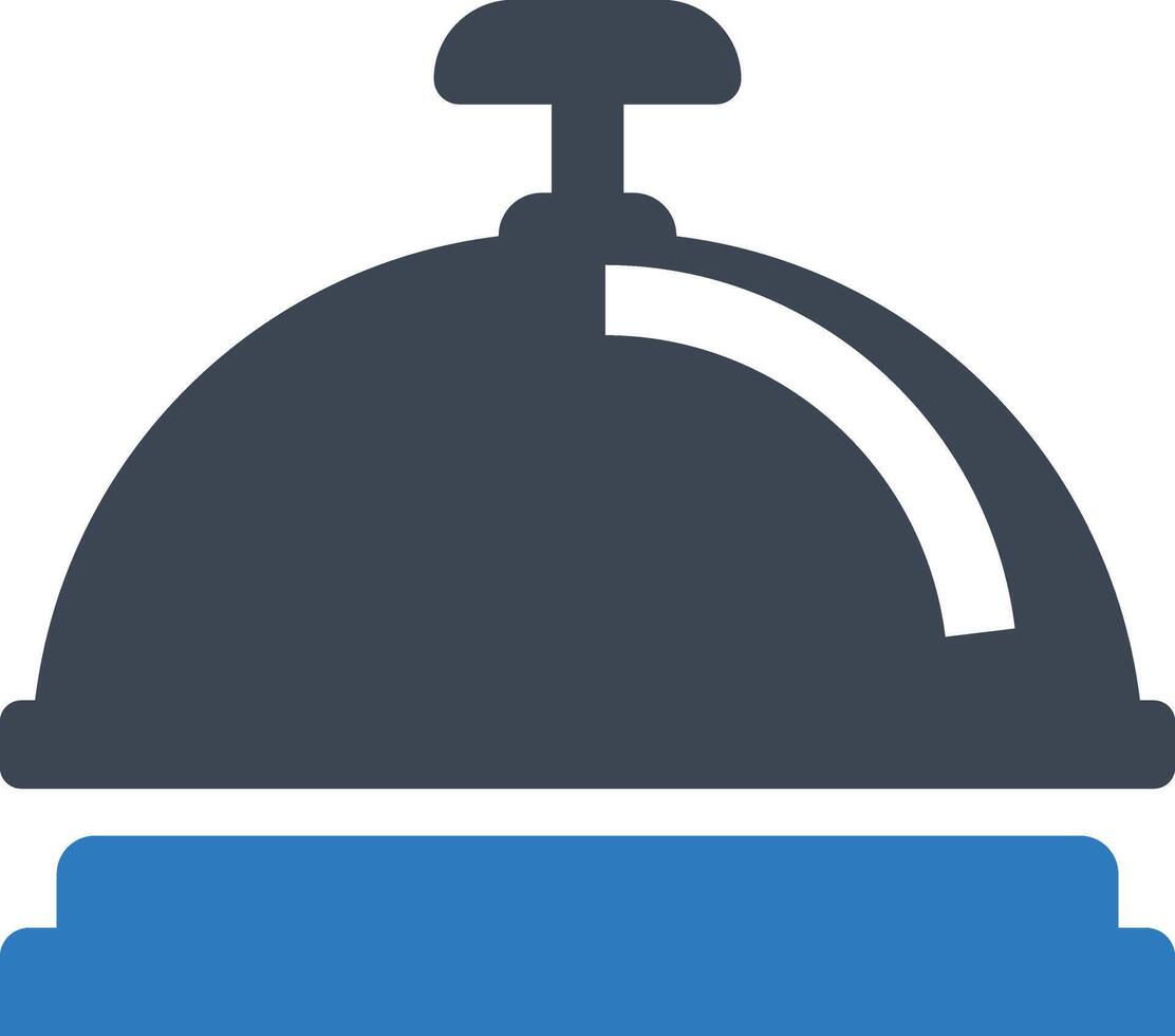 Front desk icon vector