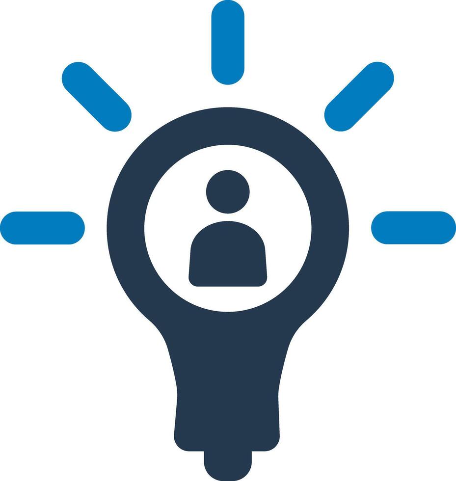 Person idea icon vector