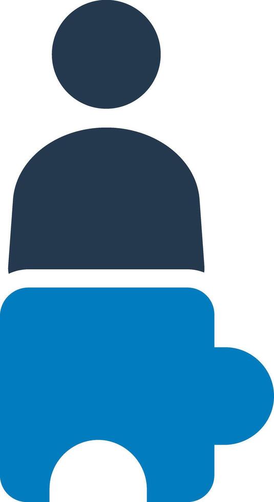Puzzle strategy icon vector