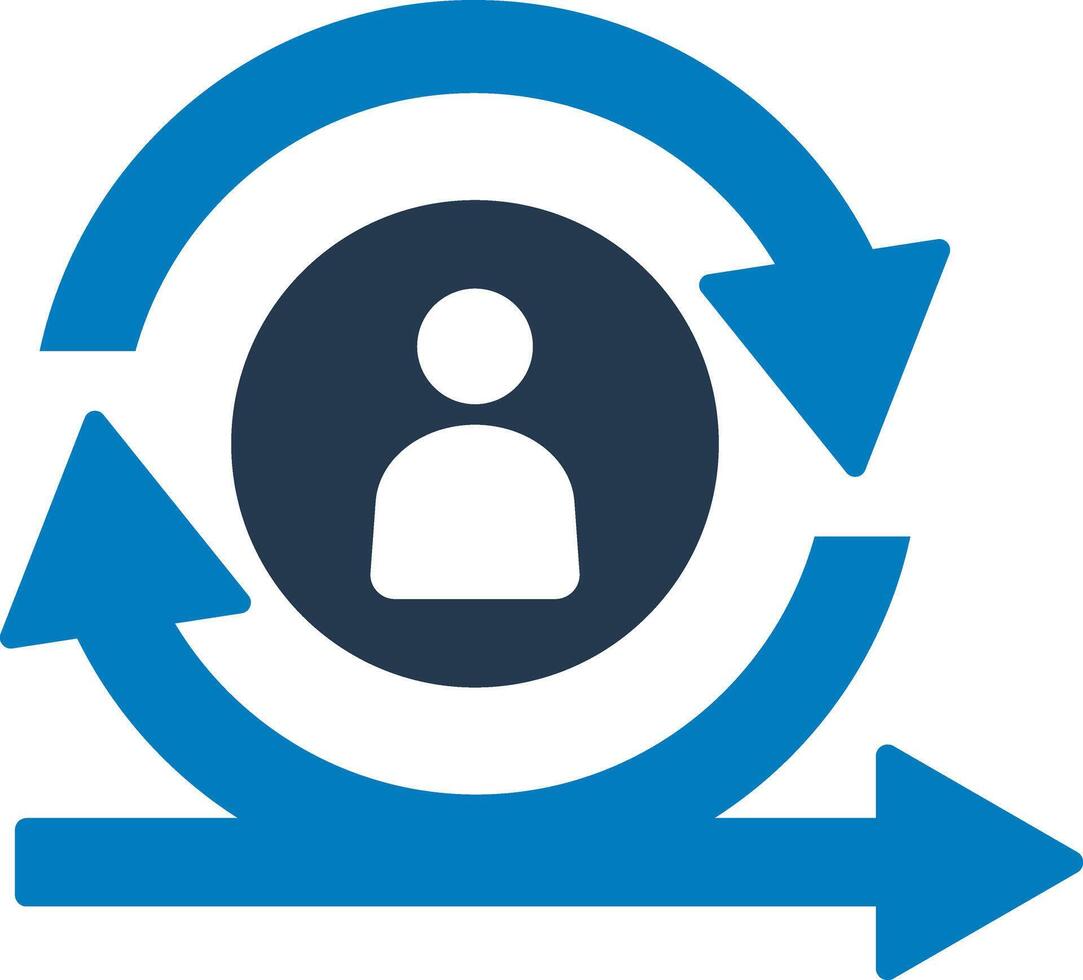 Agile manager icon vector