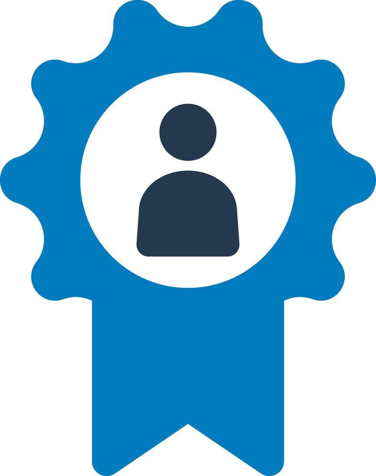 Award employee icon vector