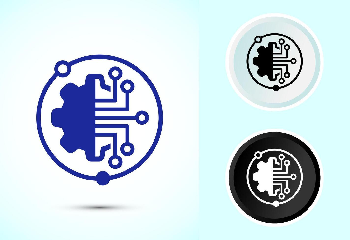 Digital transformation icon illustration. Digitalization sign suitable for mobile apps, and web vector