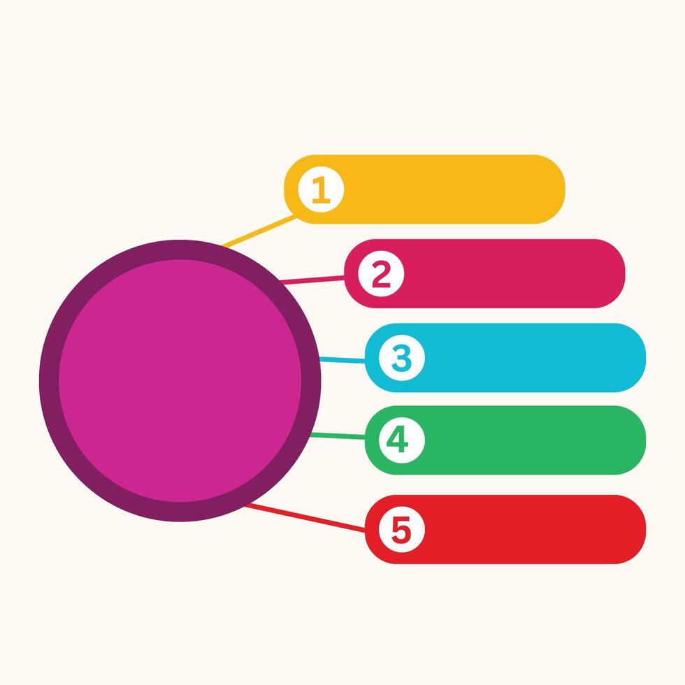 Minimalist Infographic Template and Modern Data Visualization vector