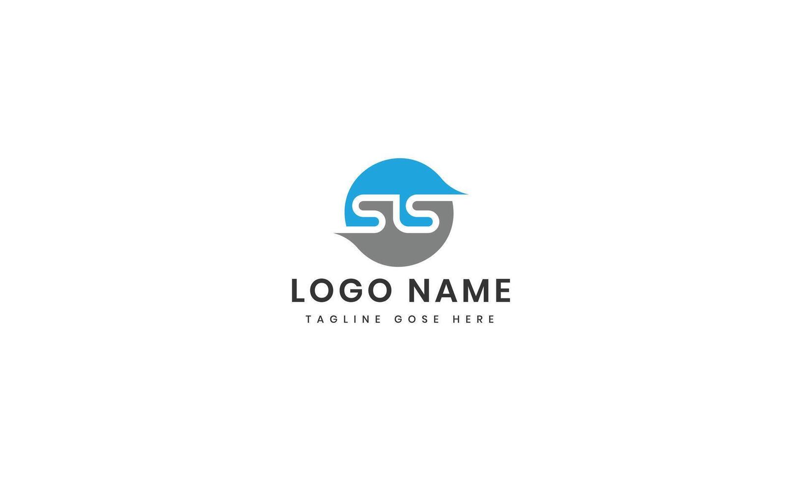 Flat s concept logotype vector
