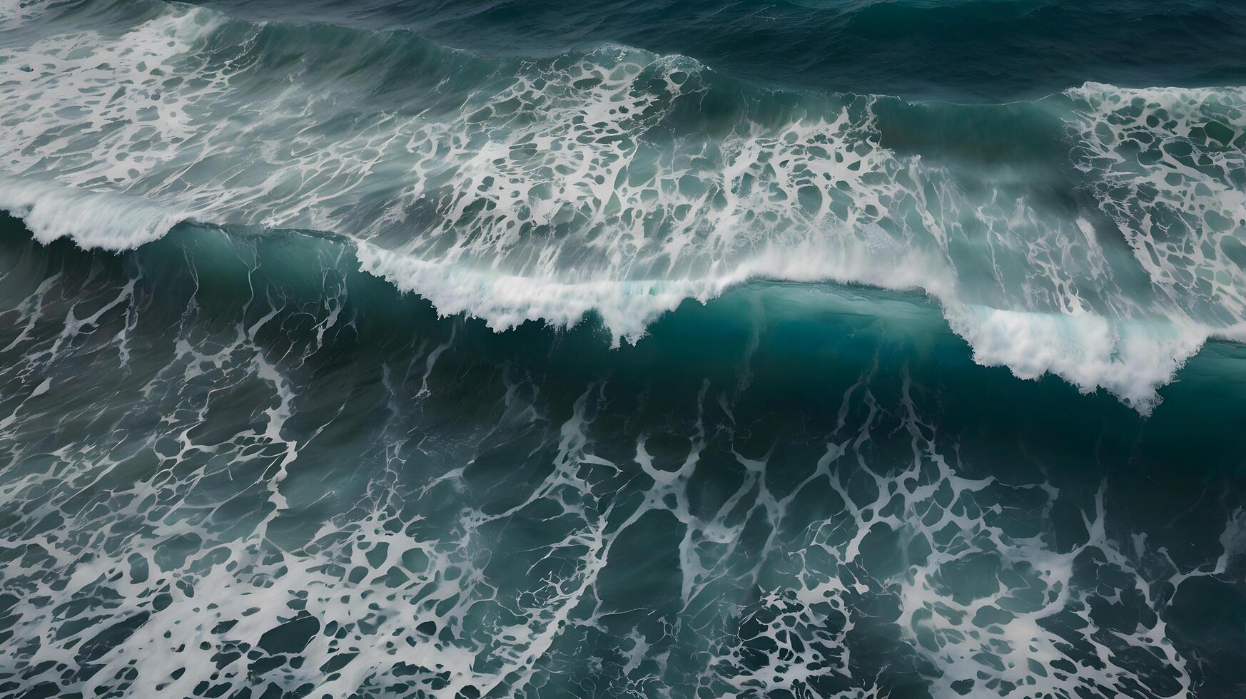 drone view of stormy ocean, in the style of aerial abstractions. photo