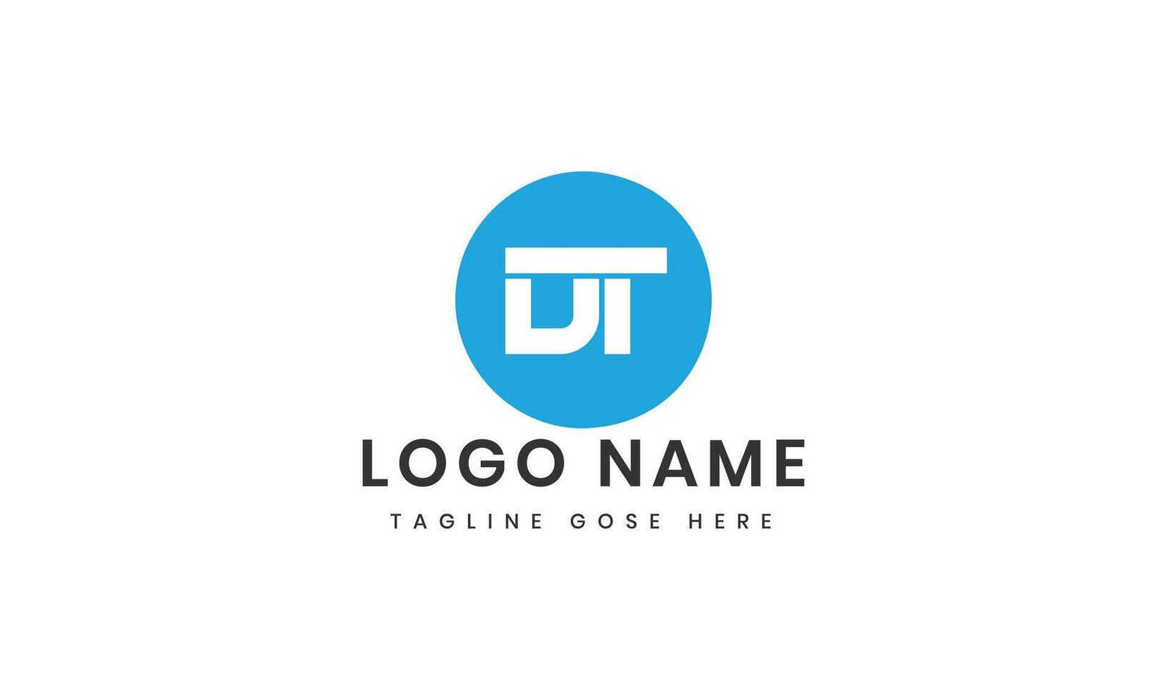 Creative dt logo design templates vector