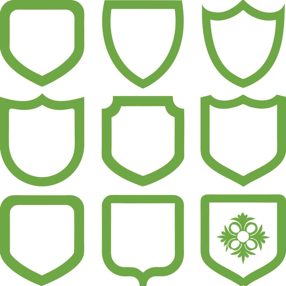 Set of vintage label and badges shape collections template for patch, insignias, overlay. vector