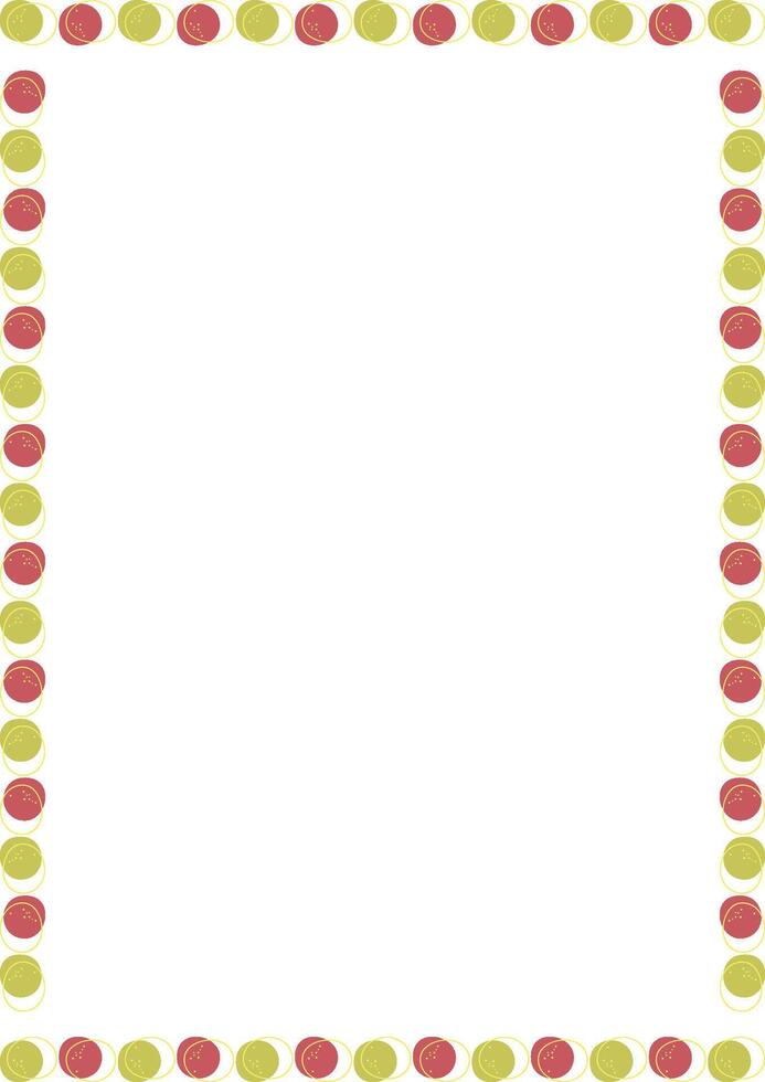 Blobs doodle colorful frame. Colorful geometric empty rectangle frame. Border with empty space vector
