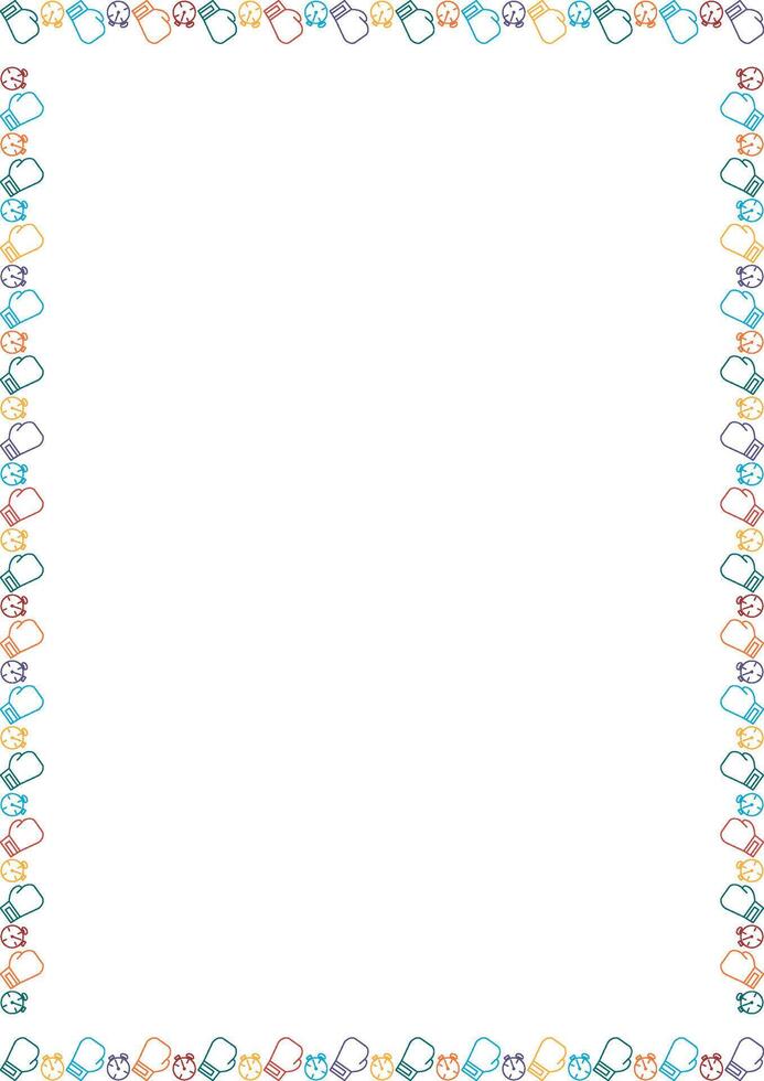 Boxing game frame. Colorful design for players template. Frame with empty space for your text vector