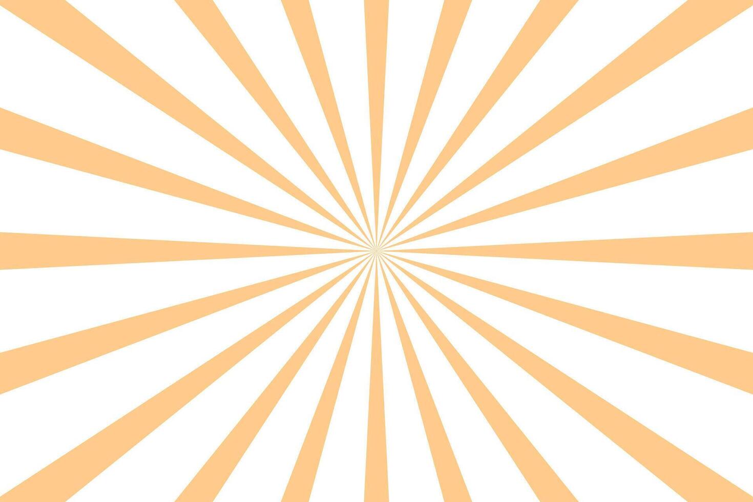 Orange comic sunburst background with rays. Geometric stripe line art design. Modern futuristic concept. vector
