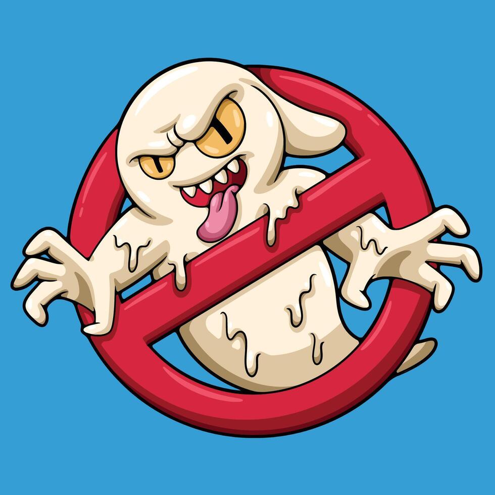 no ghost illustration vector