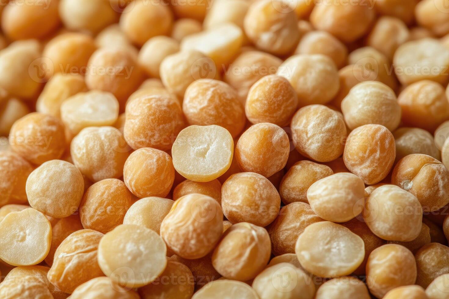 Close up view of dried yellow peas background photo