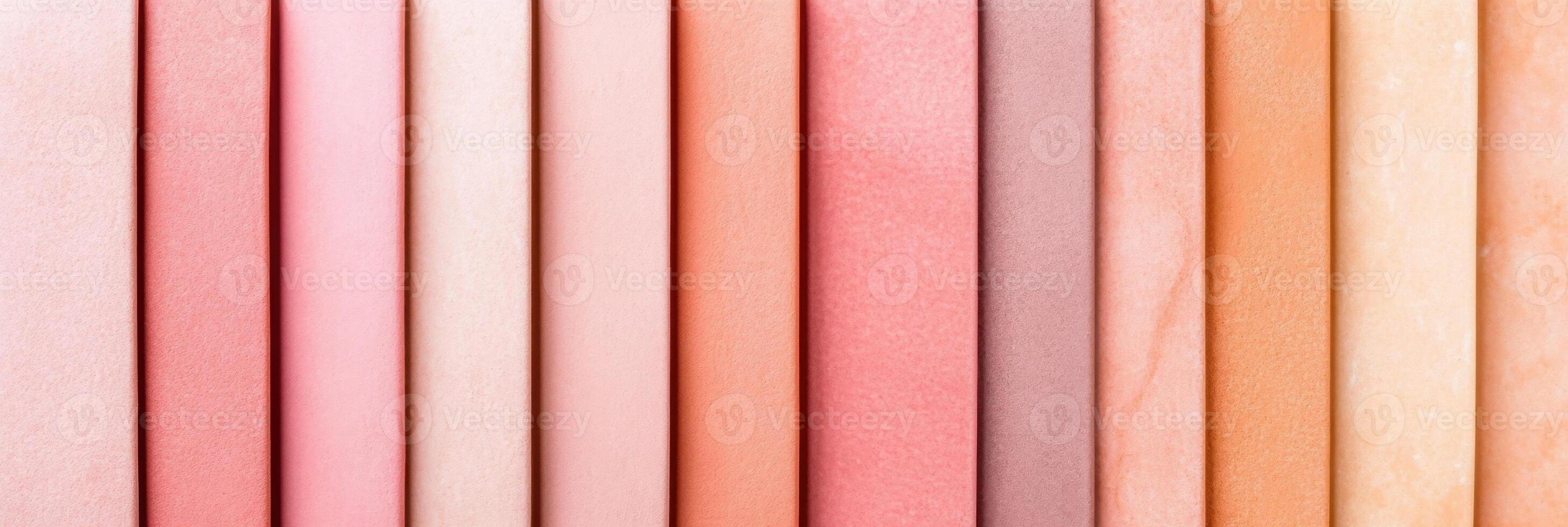 Pastel color palette featuring harmonious pink, beige, and gray swatches in an elegant and minimalistic layout for modern design inspiration photo