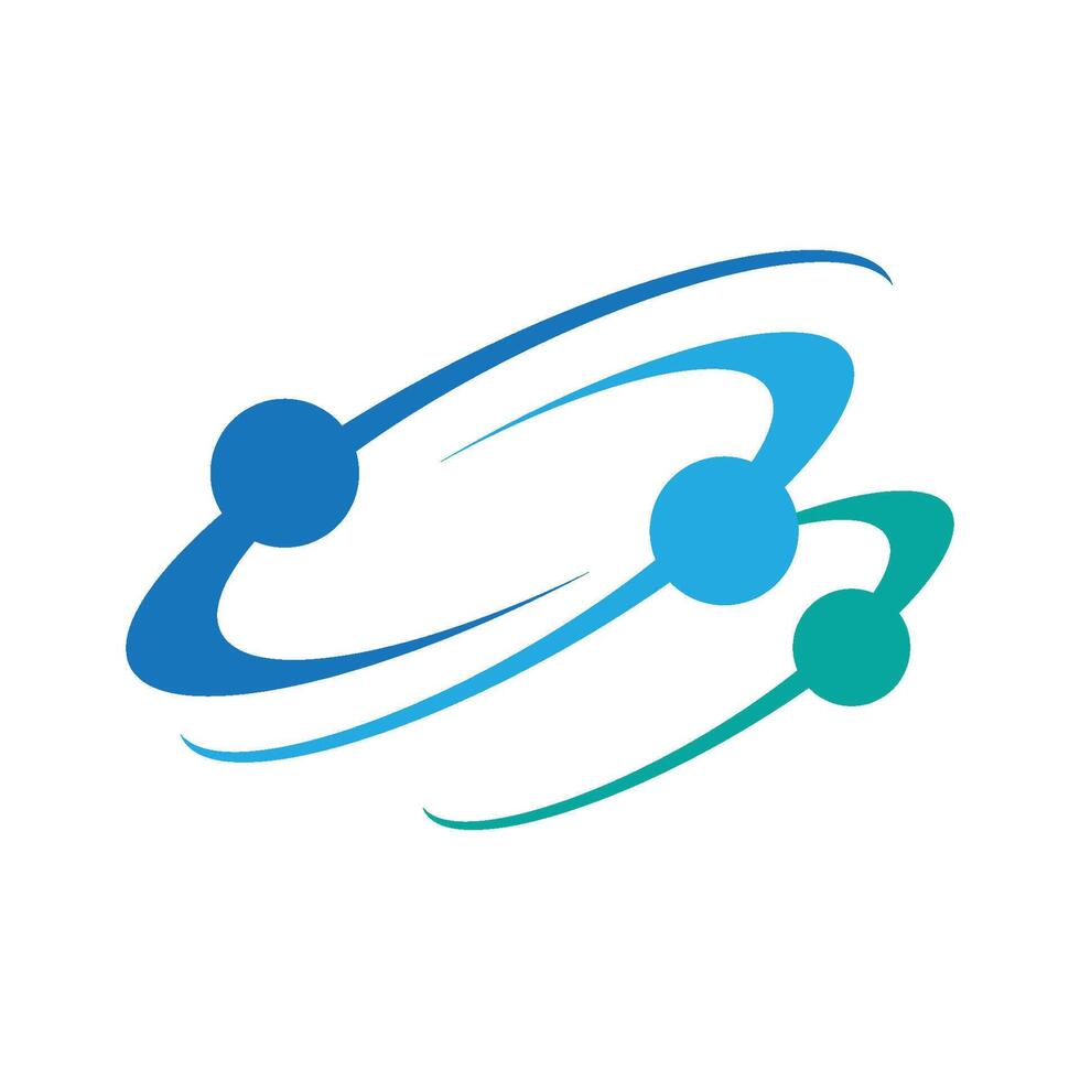atom icon illustration design template vector