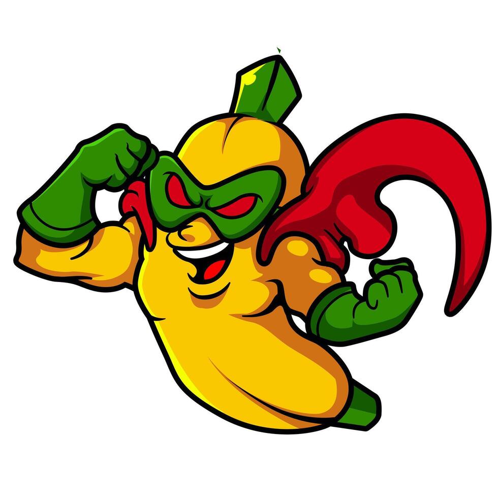 banana heroes fly mascot character vector