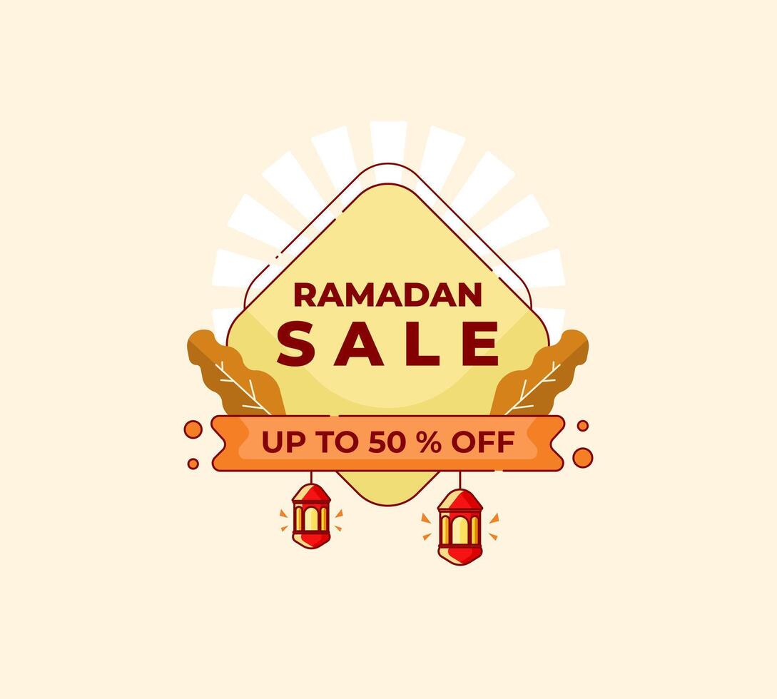 ramadan sale template vector