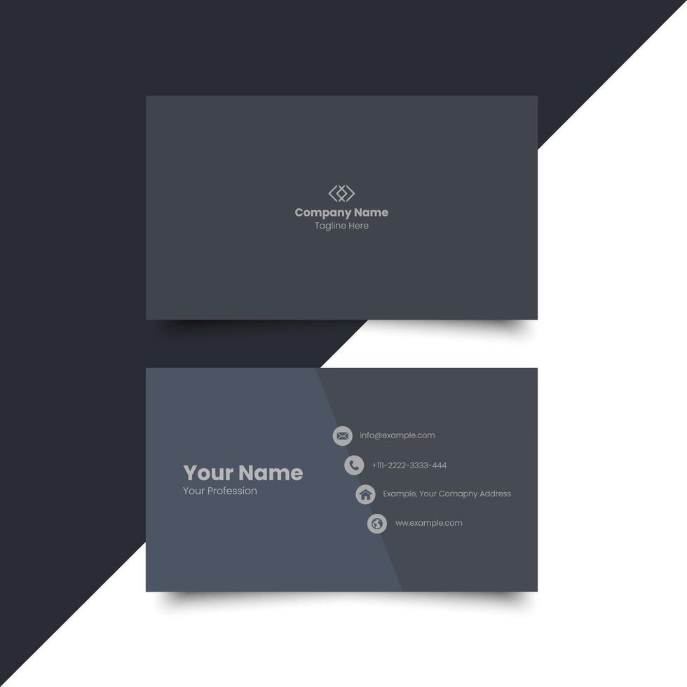 Modern business card vector