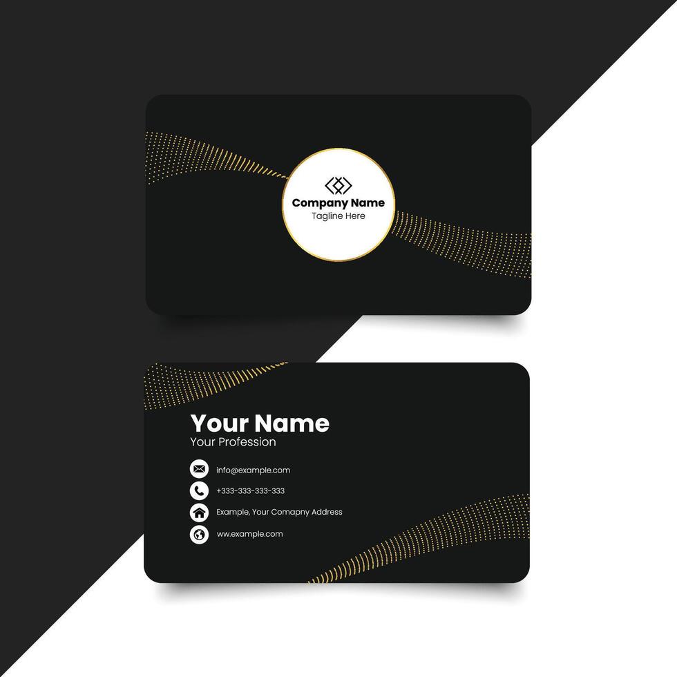 Elegant business card vector