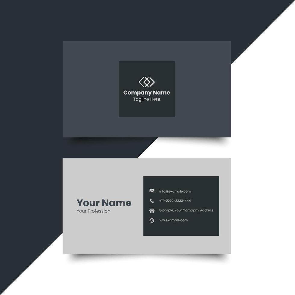 Elegant corporate business card design template vector