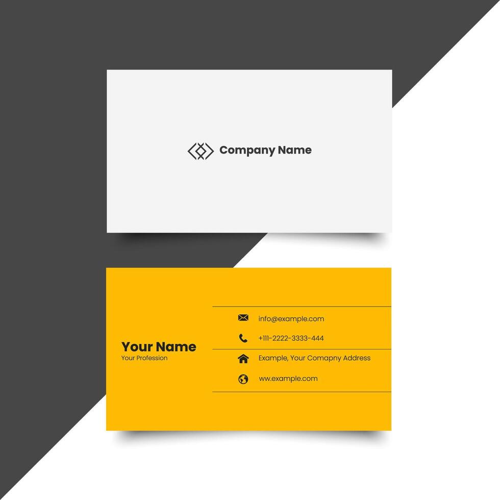 Corporate business card design template vector
